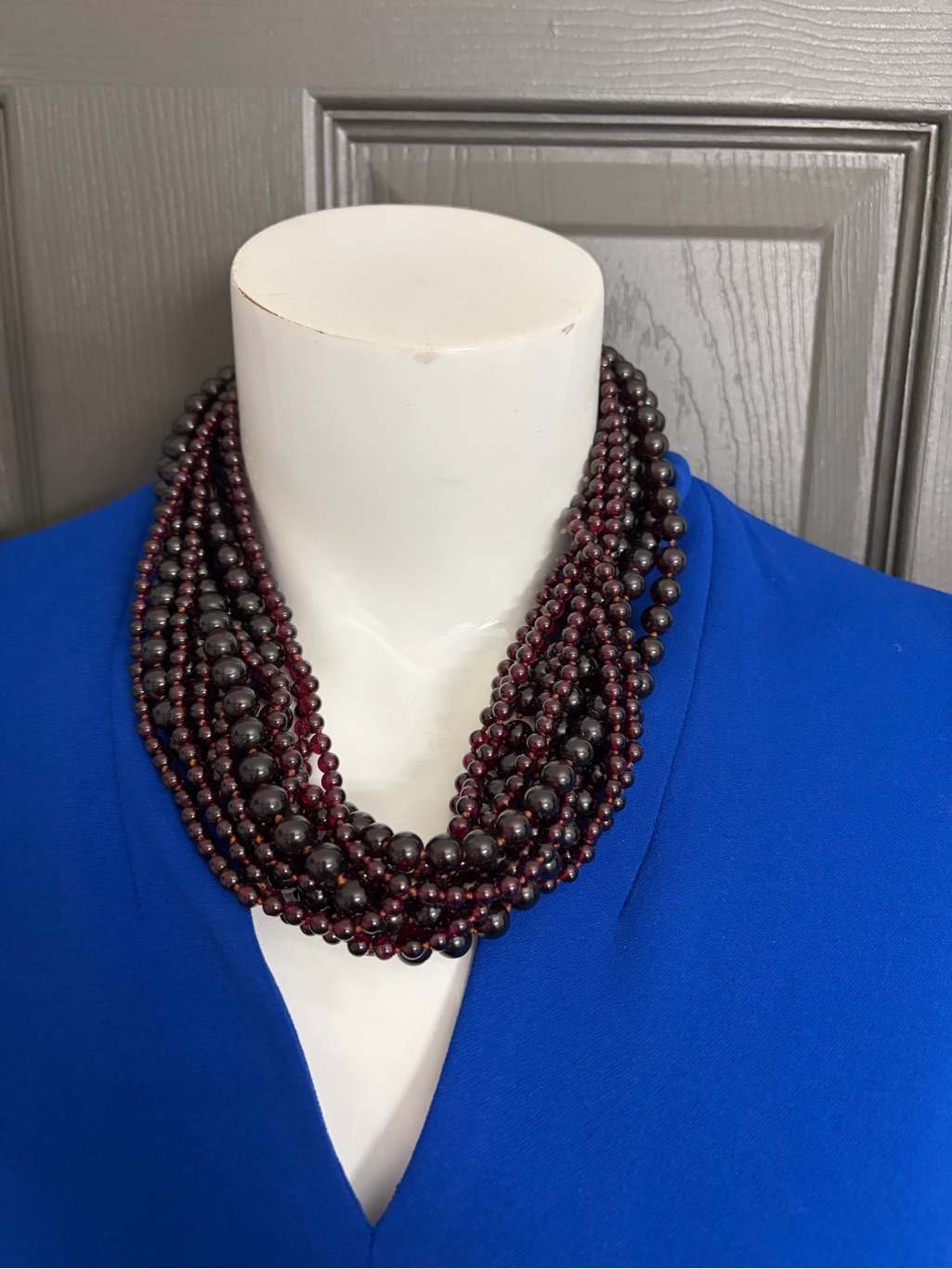 Stephen Dweck Multi-Strand Garnet And Hematite Bead Necklace